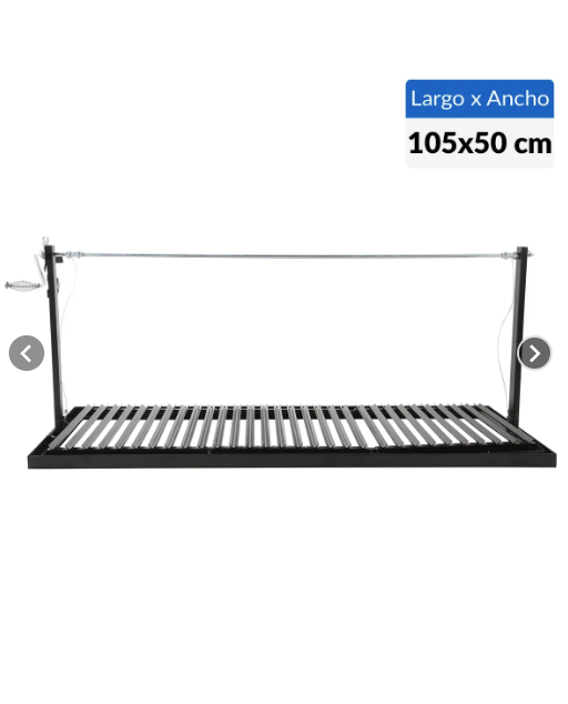 Parrilla a Carbón de Sobreponer Metal