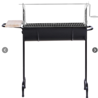 Parrilla a Carbón con Roldana Metal